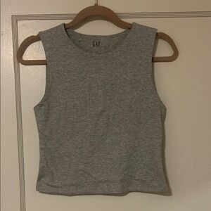 GAP Women's Heather Gray Muscle Tee